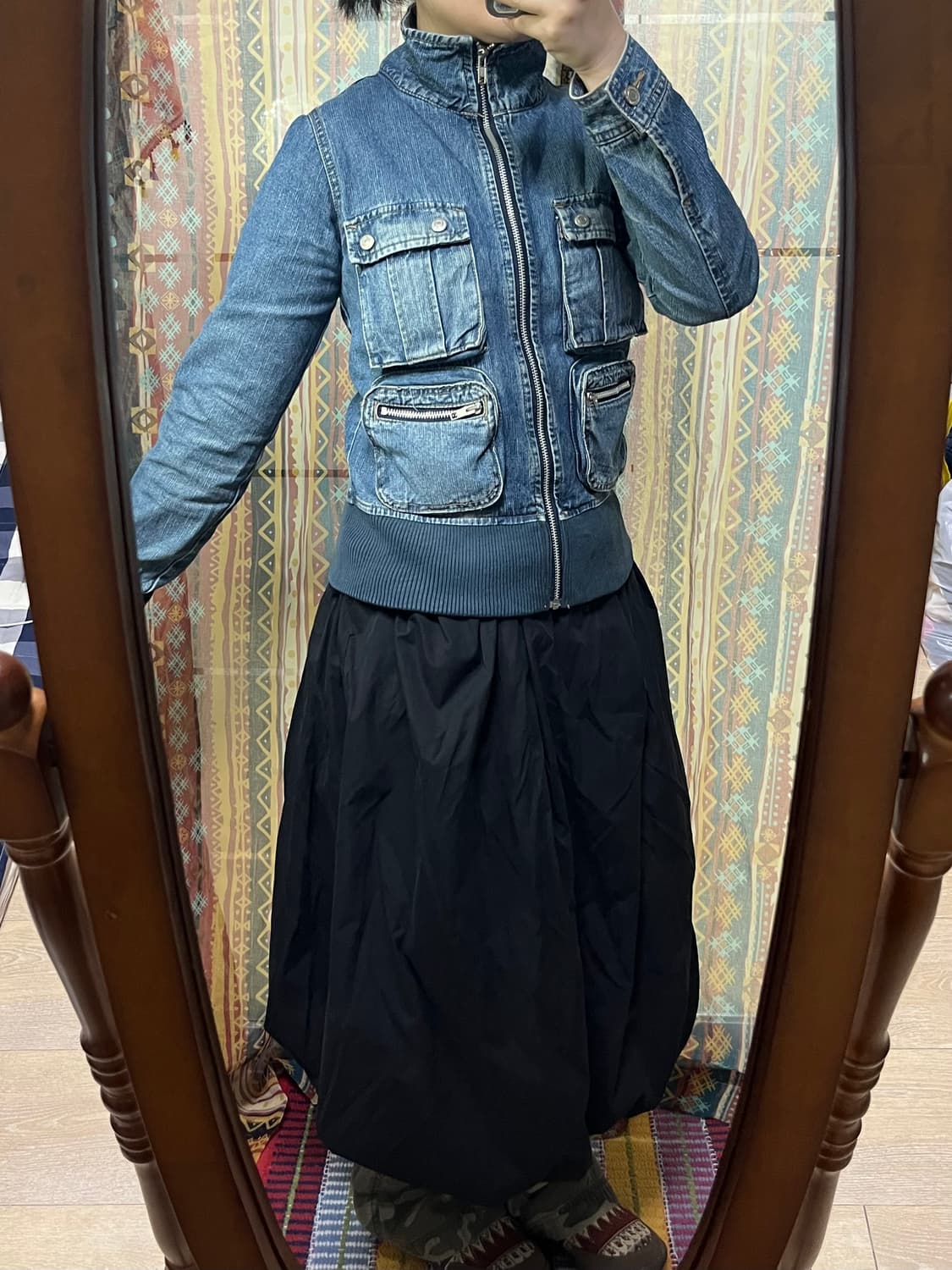 포켓 디테일 데님 재킷 상품이미지3