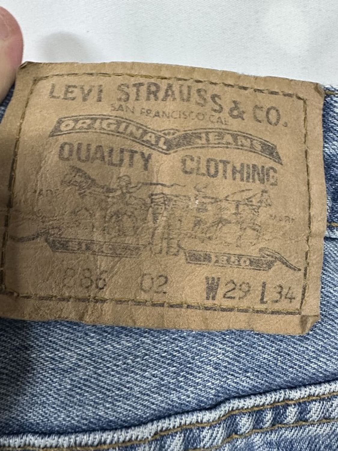[W29L34] LEVI'S 리바이스886 07s UK 오렌지탭 빈티지 상품이미지5