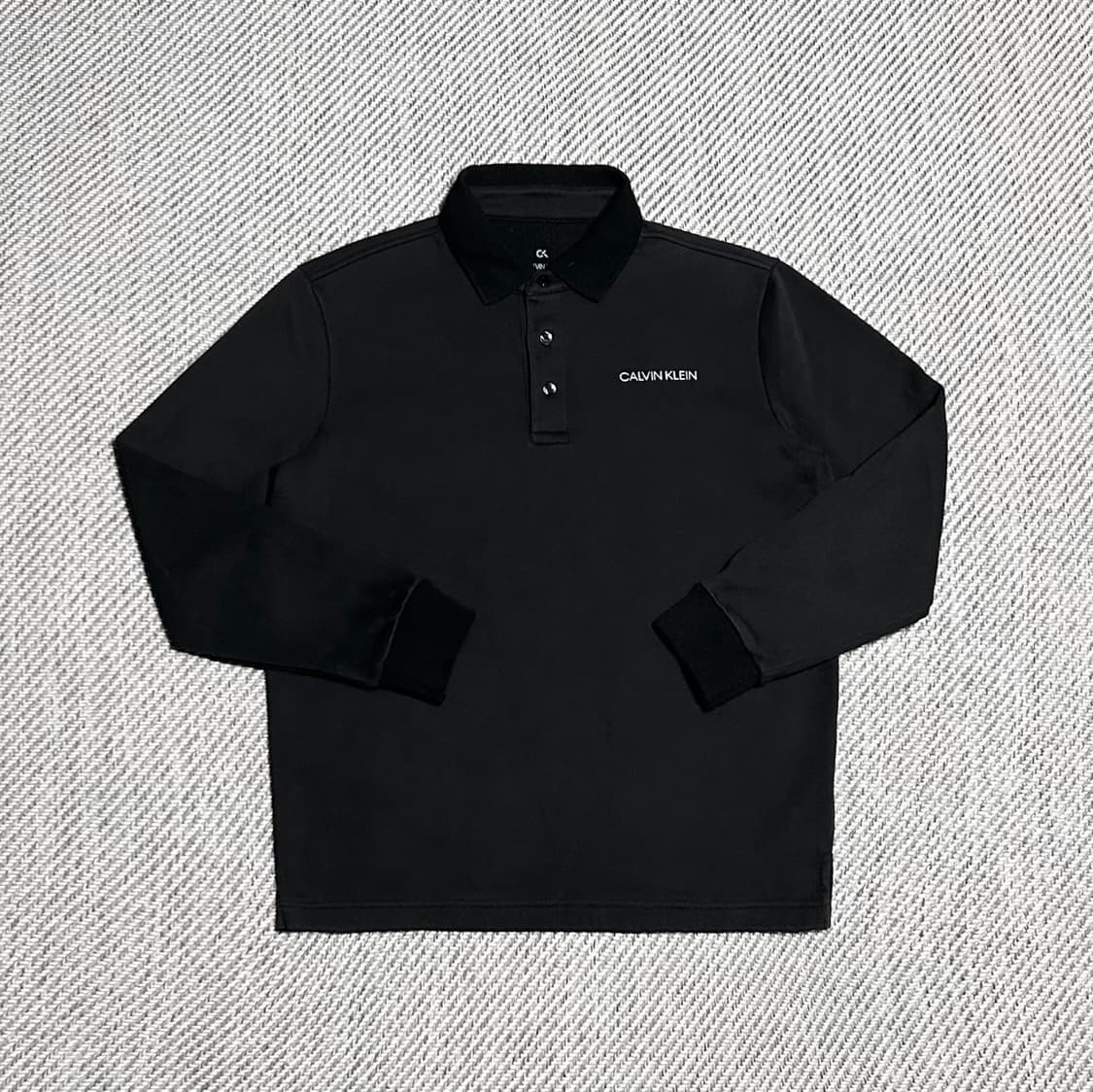 [L] Calvin Klein 캘빈클라인 기모 퍼포먼스 긴팔 카라티 상품이미지1