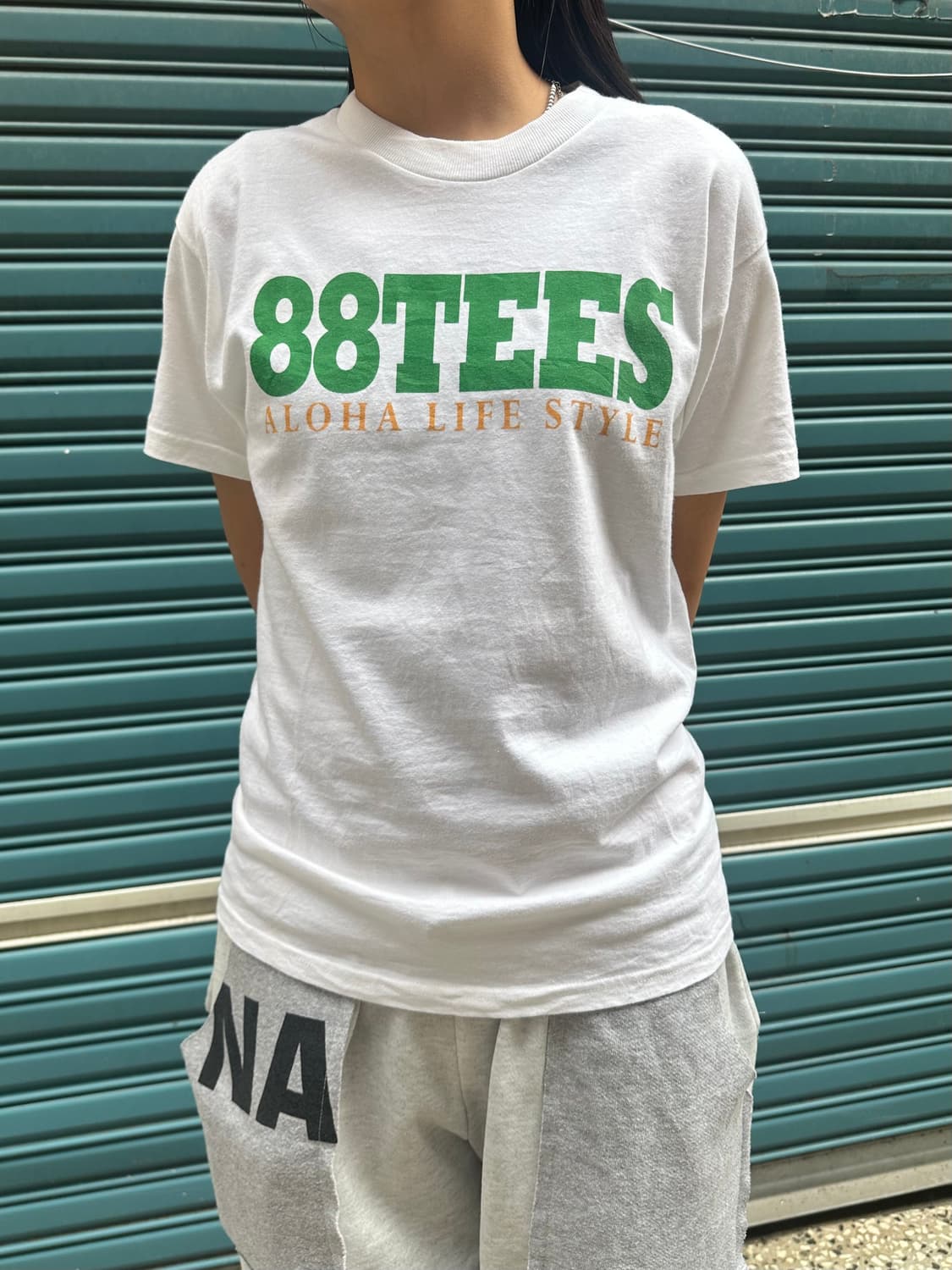 88 Tees Hawaii logo print cotton T-shirt 상품이미지4