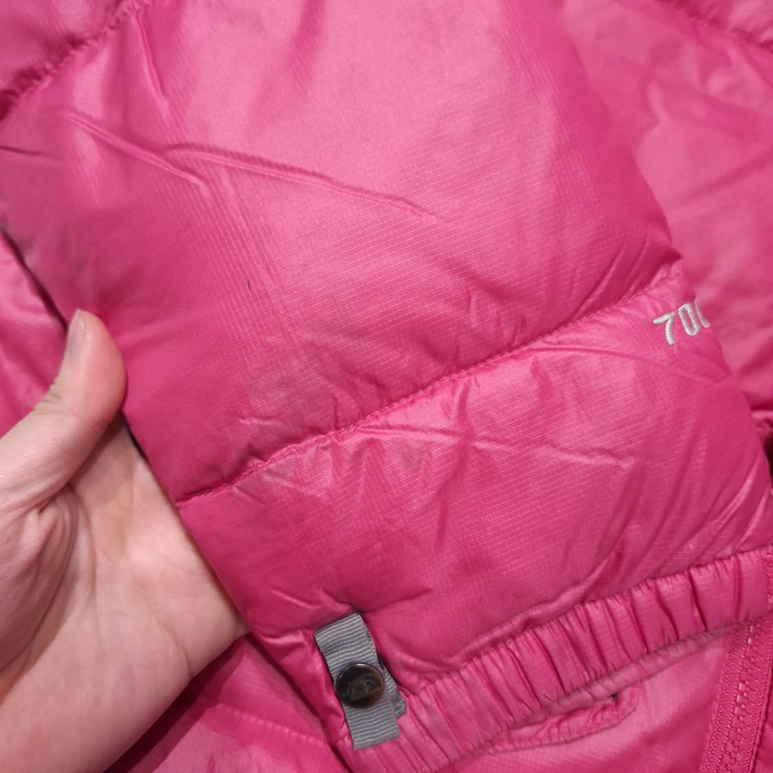노스페이스 핑크 톤톤 눕시 700 구스다운 거위털 패딩 점퍼 L 상품이미지6