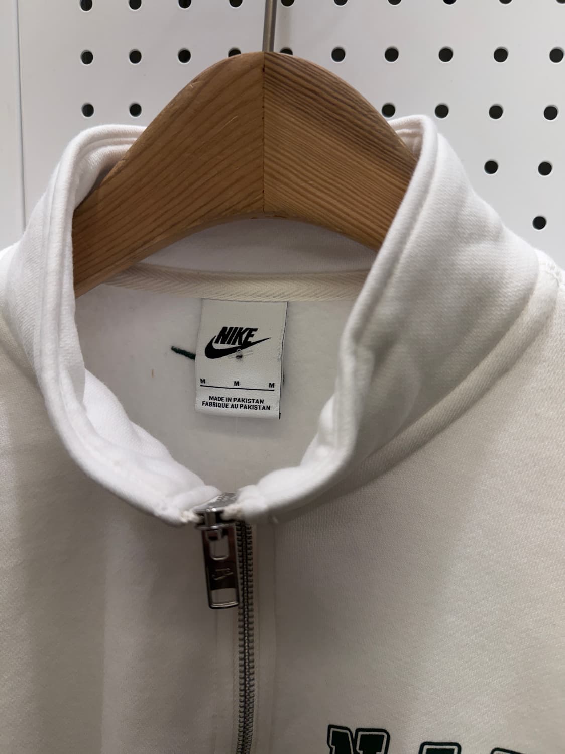 나이키 스몰로고 화이트 반집업 맨투맨 U351 상품이미지5
