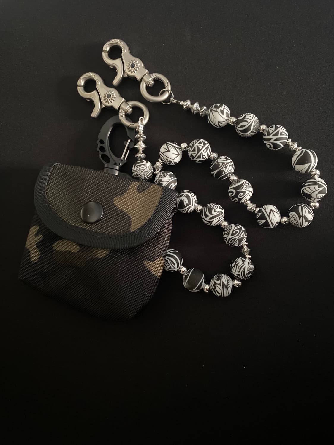 Mono Pattern Beads  Key Chain 상품이미지1