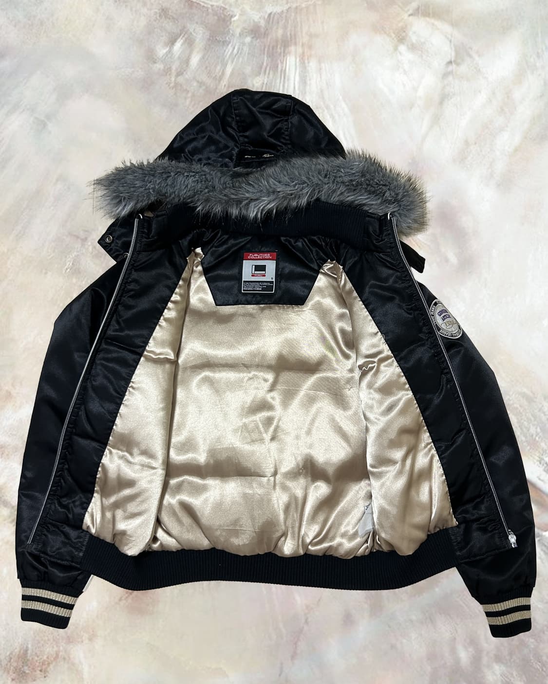 FUBU 배색 후드 봄버 점퍼자켓 상품이미지4