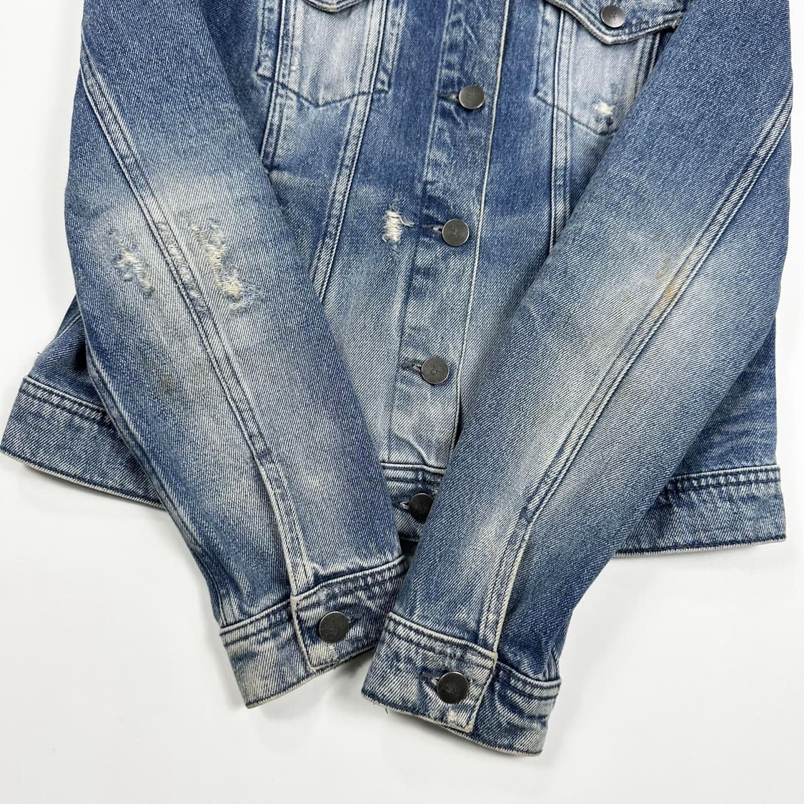 캘빈클라인 ck 워싱 트러커 데님자켓 (XS 여성추천) 상품이미지3