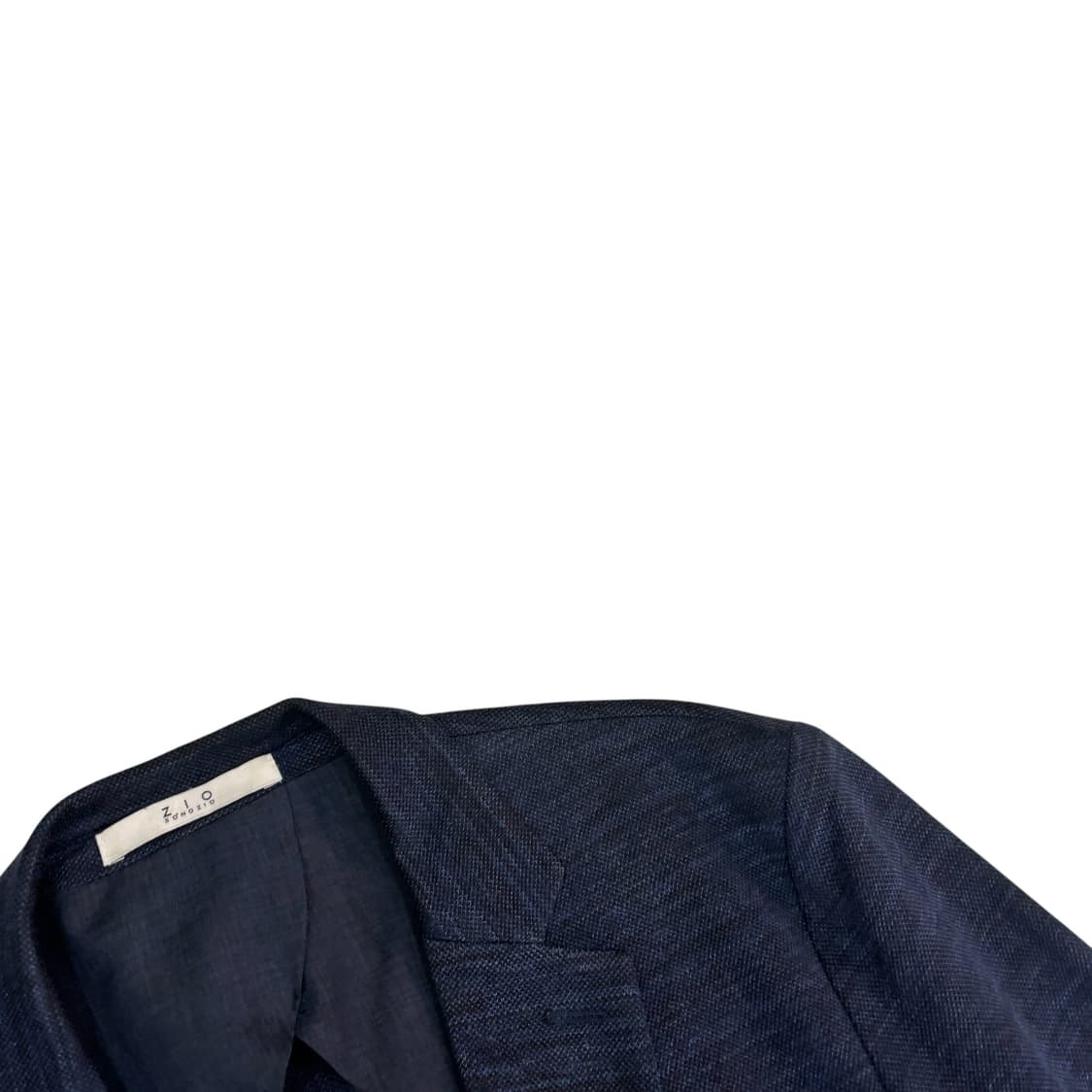 지오송지오 네이비 린넨 슬림 핏 블레이저 상품이미지3