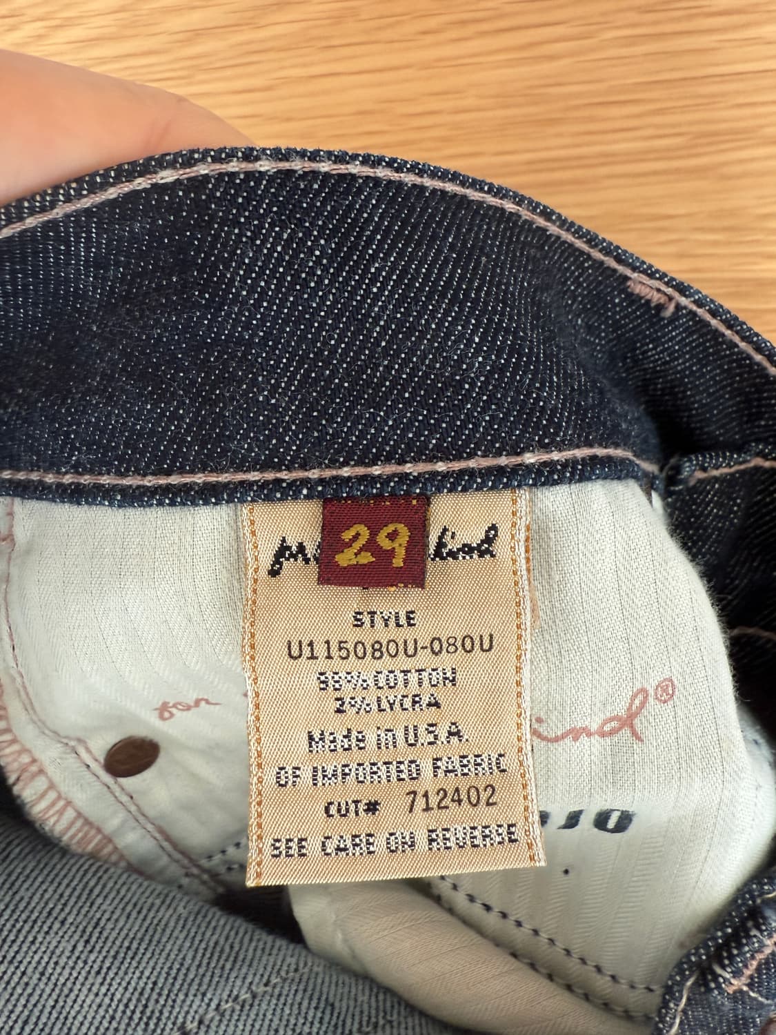 세븐포올맨카인드 부츠컷 데님 청바지(U.S.A) 상품이미지6