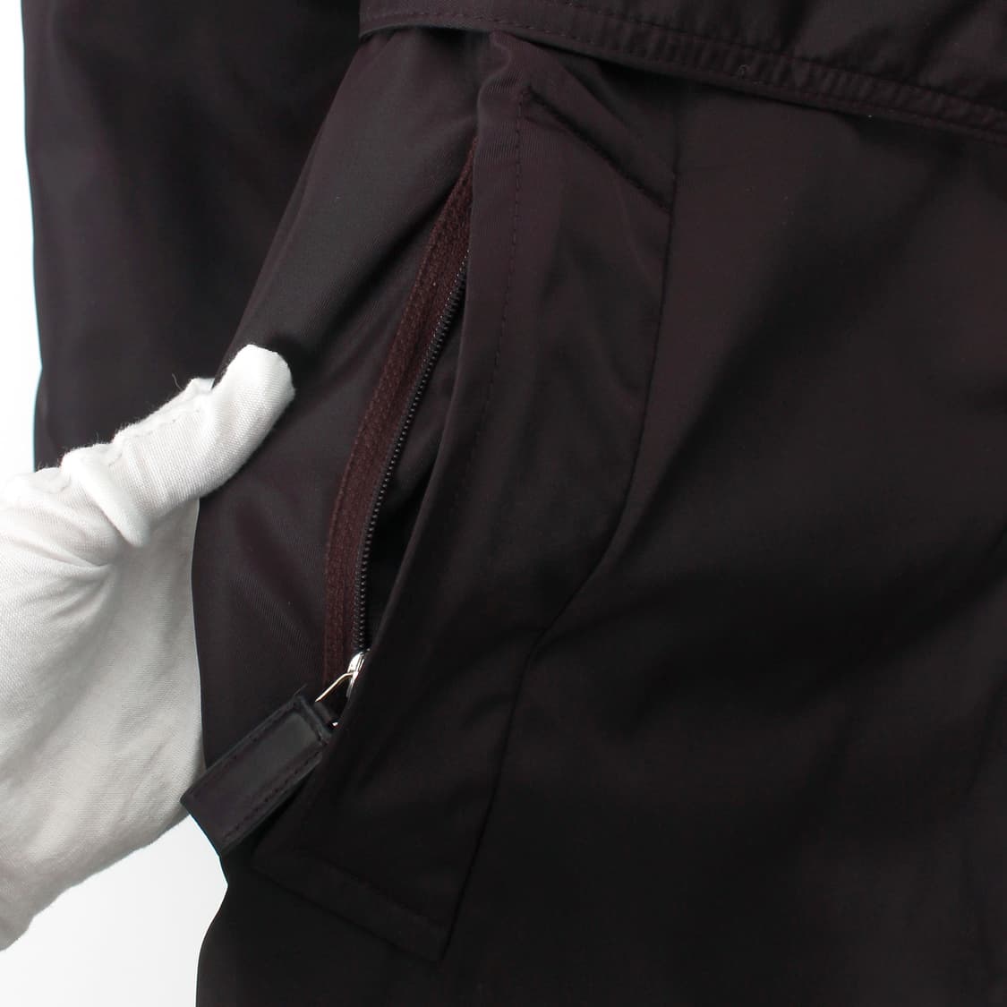 프라다 prada 빈티지 나일론 퍼플 미디 벨트 트렌티 코트 자켓 상품이미지6