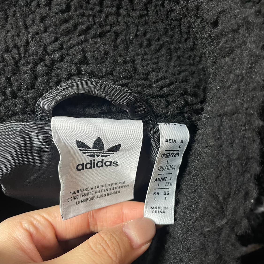 아디다스 빅로고 쉐르파 뽀글이 플리스 자켓 상품이미지5