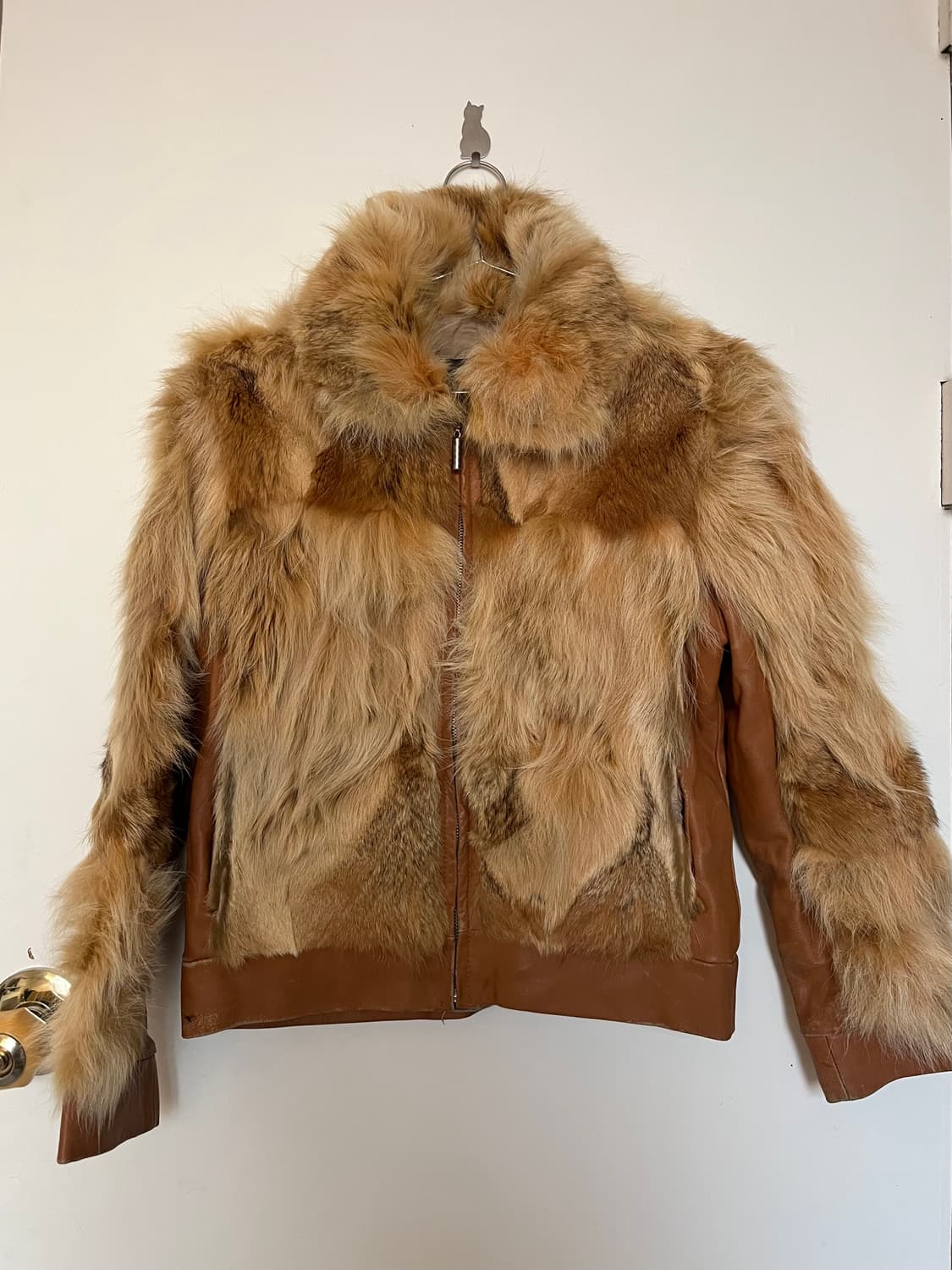 Fur leather jacket 퍼 레더 자켓 상품이미지2