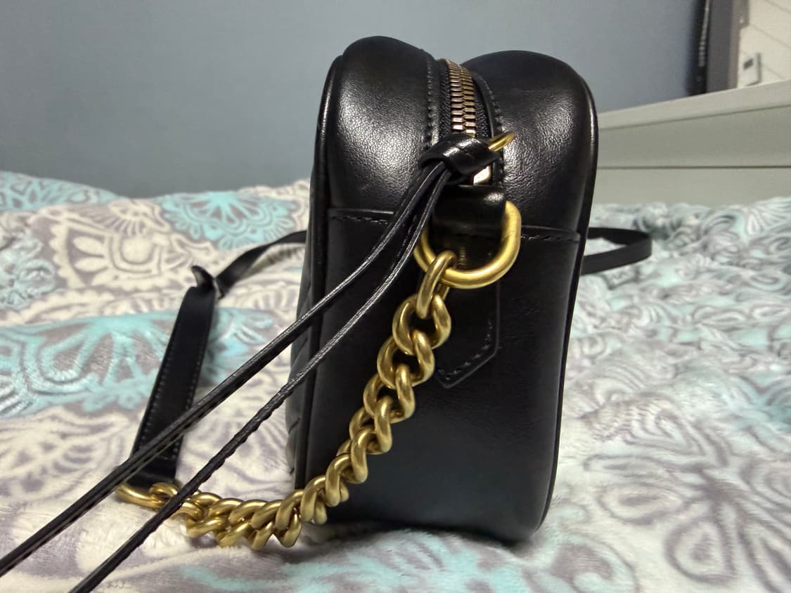 구찌 마몬트 마틀라세 블랙 체인백 상품이미지4