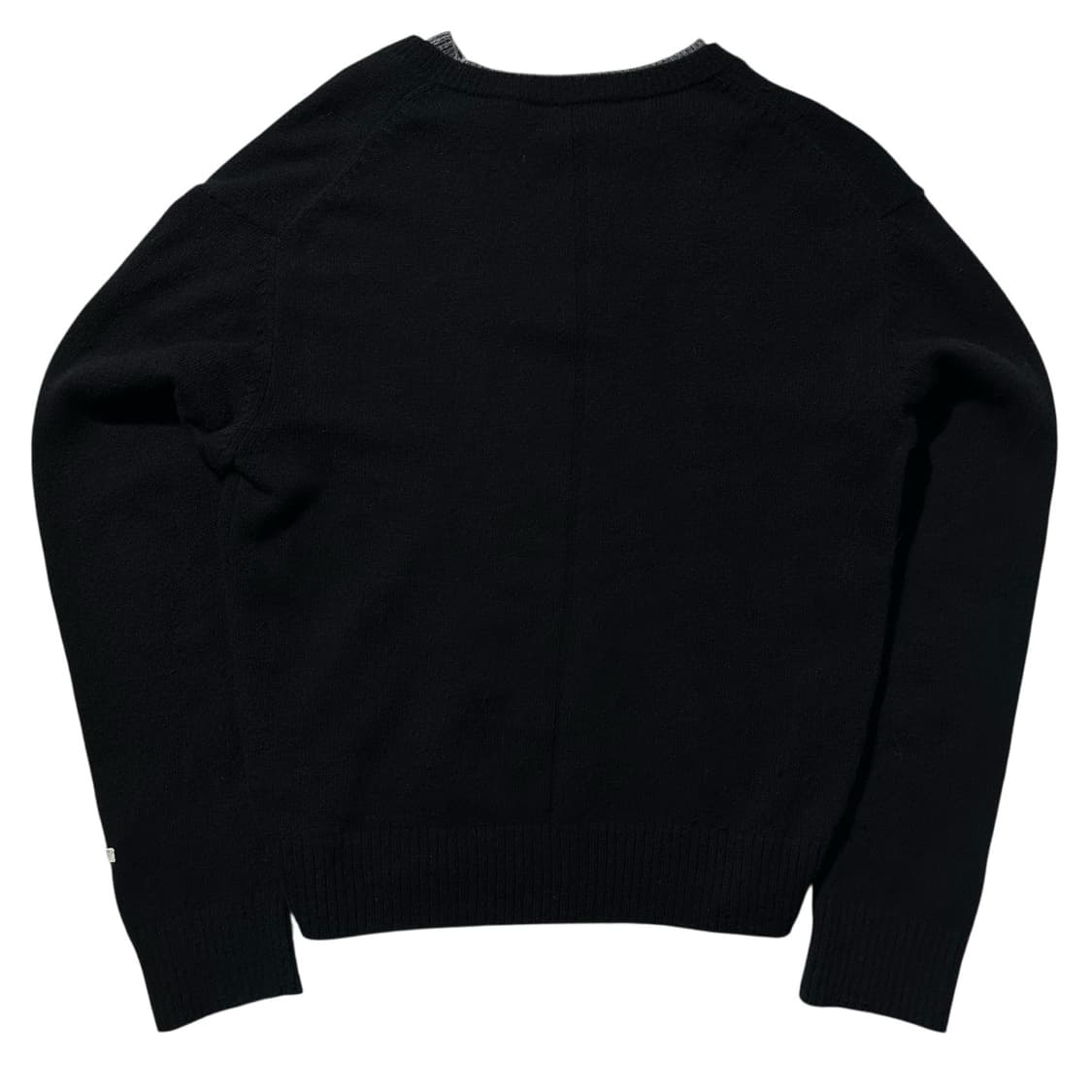 24fw 렉토 울 캐시미어 더블 레이어 니트 블랙 상품이미지3