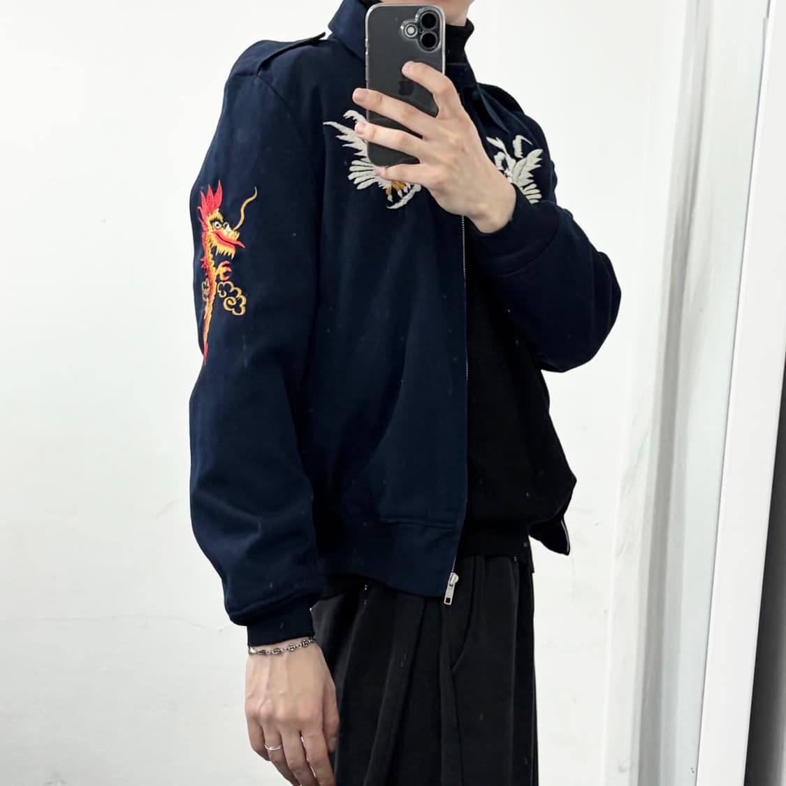 드래곤 자수 스카쟌 자켓 상품이미지4