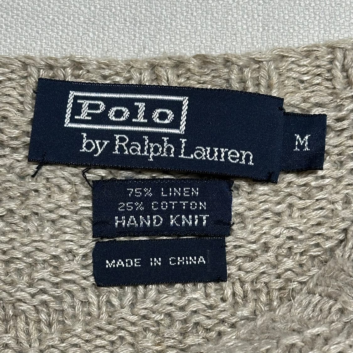 Polo Ralph Lauren 핸드니트 그레이 혼방 니트 상품이미지3