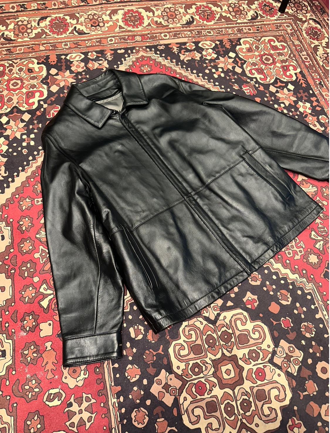 ( L ) 가죽자켓 레더자켓 봄버자켓 맥자켓 양가죽자켓  항공점퍼 상품이미지2