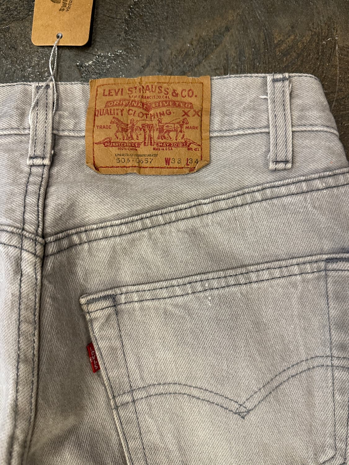 90s made in USA Levis 리바이스 501 W33 L34 상품이미지5