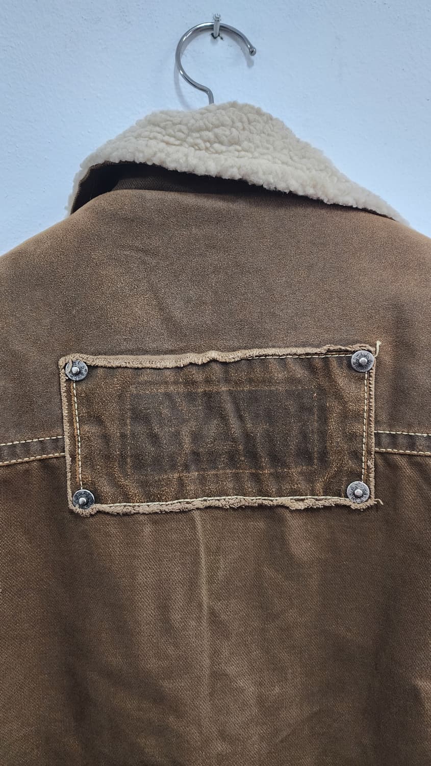 YAJAYU 브라운 코듀로이 양털 카라 자켓 상품이미지6