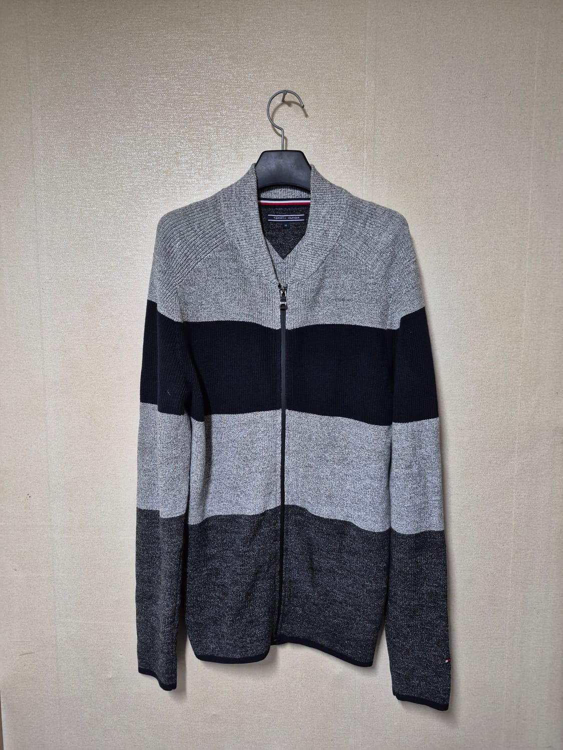 타미힐피거 스트라이프 집업 가디건 상품이미지1