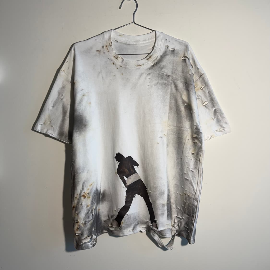 빈티지 트래비스스캇 디스트로이드 데미지 반팔 상품이미지4