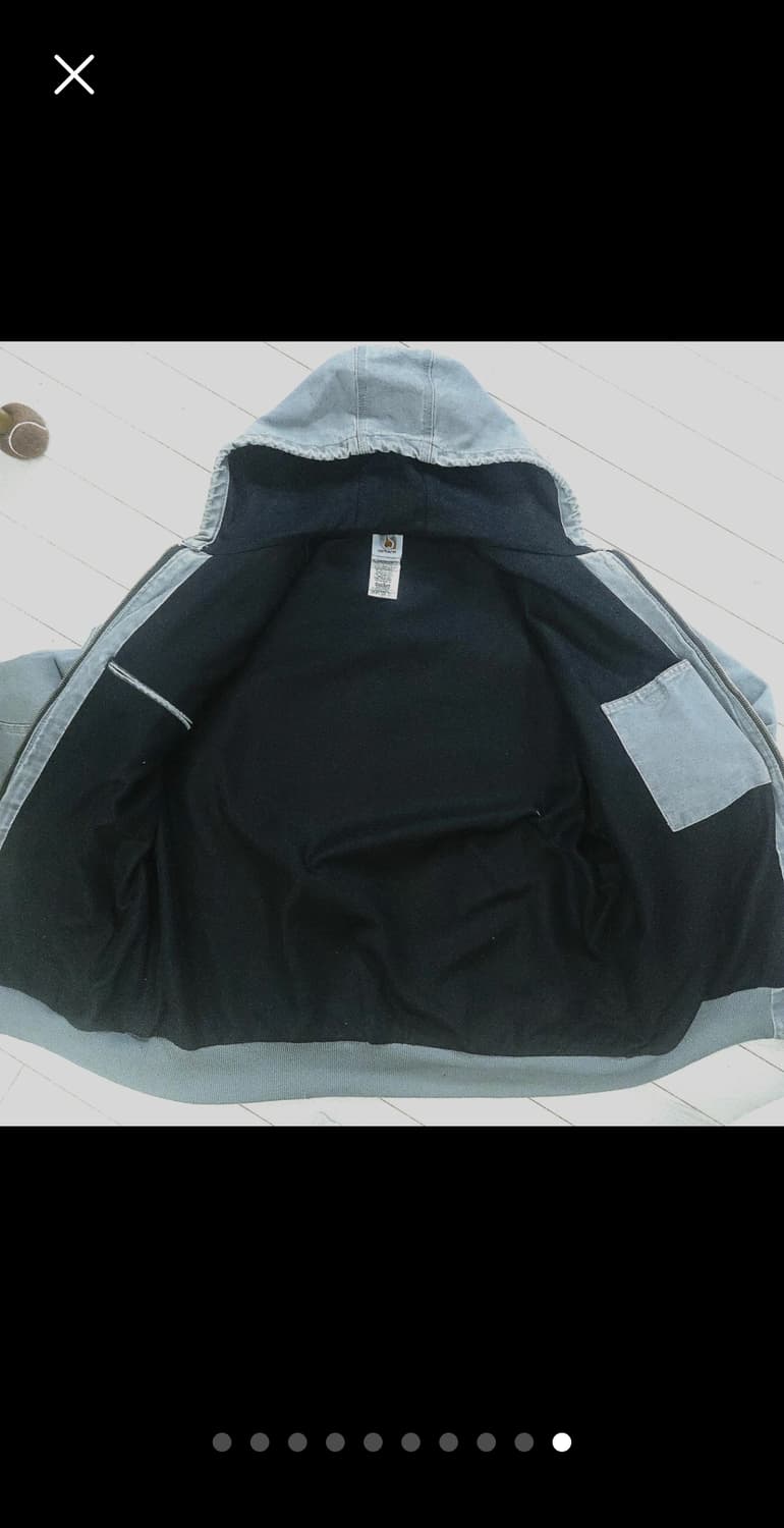 칼하트 J25 액티브 후드 자켓 그레이 엑스라지 상품이미지2