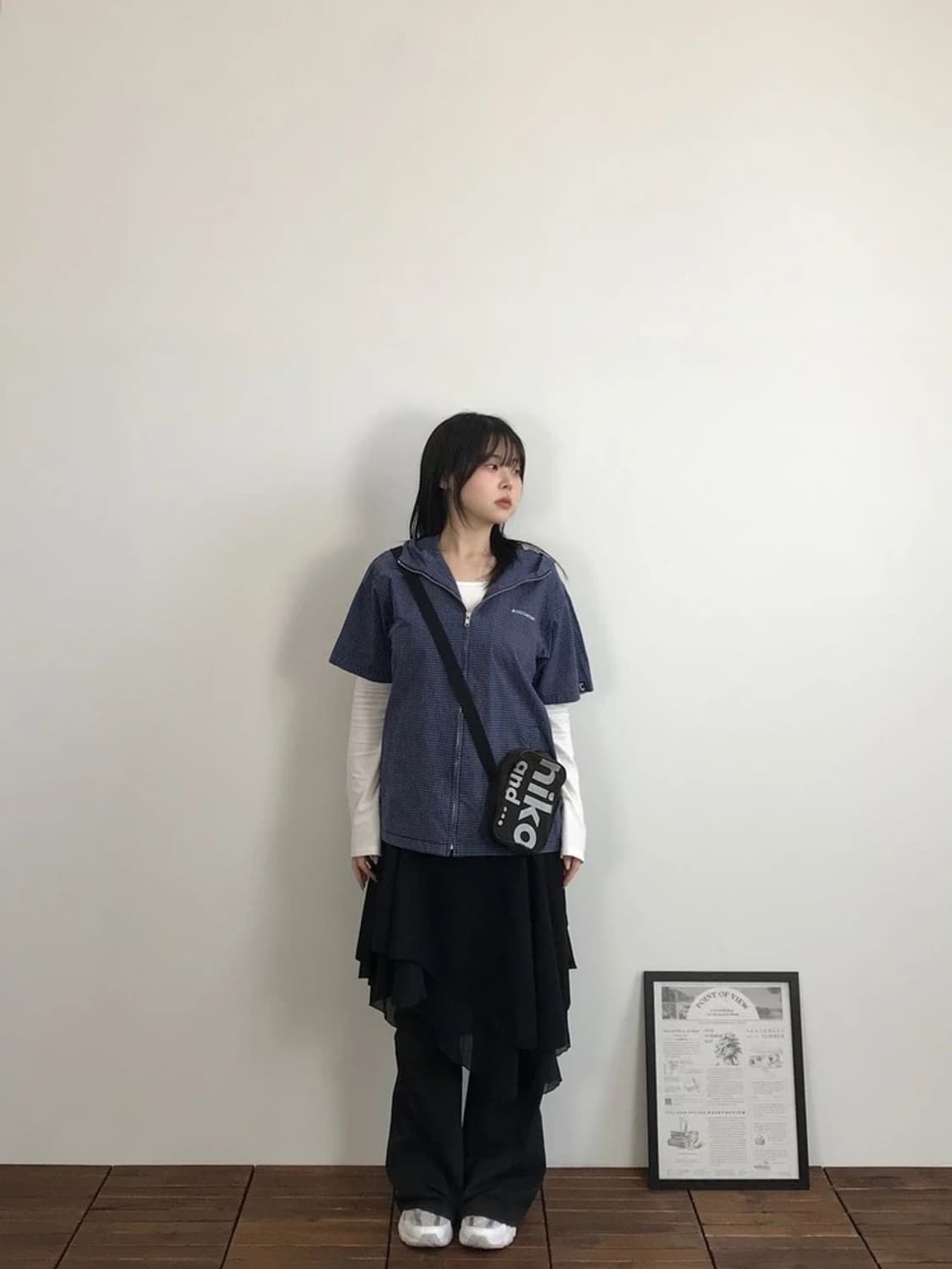 Converse Hood Zip Check Shirt 상품이미지2