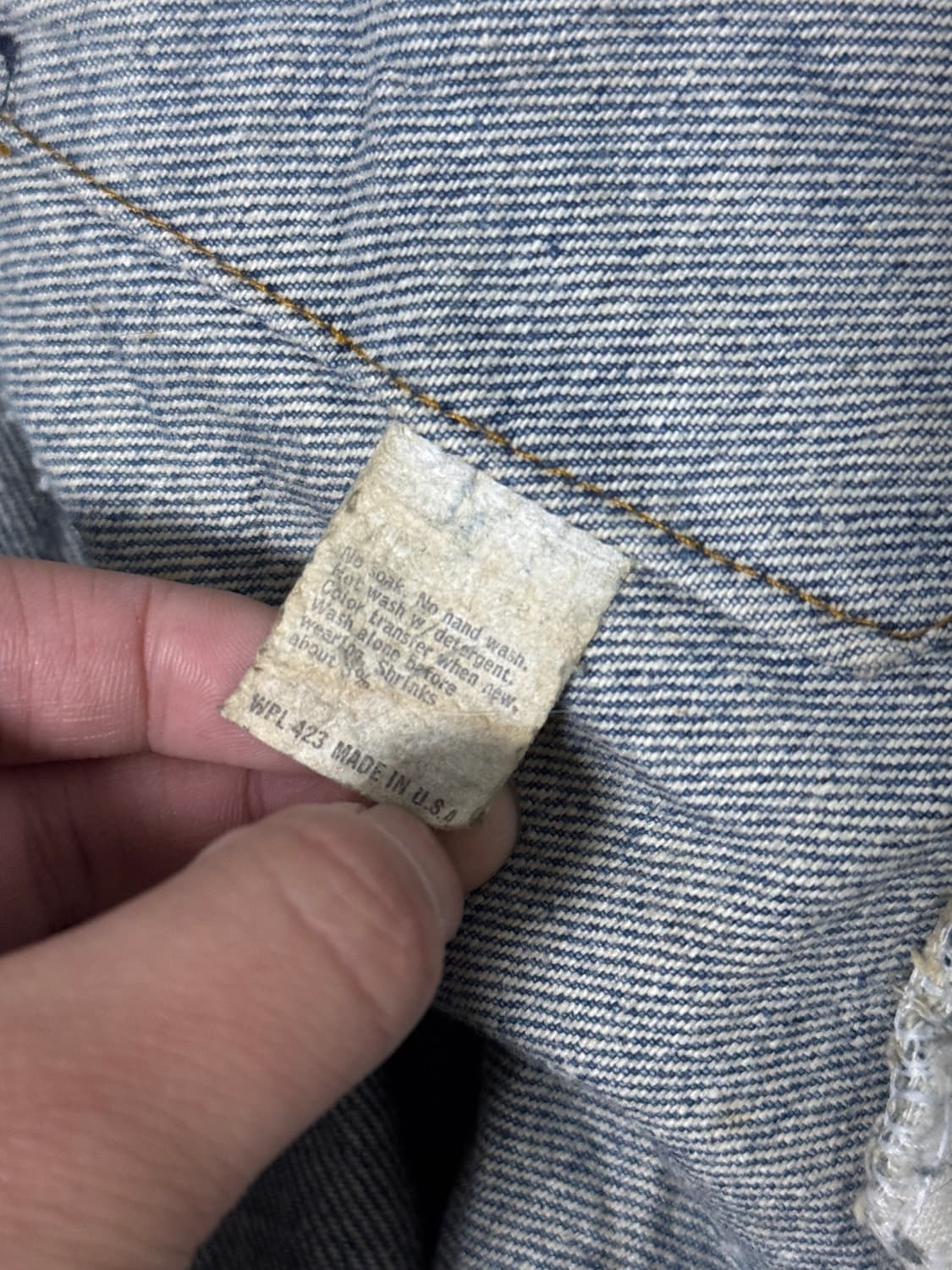 80s usa 리바이스 70506 데님 자켓 상품이미지8