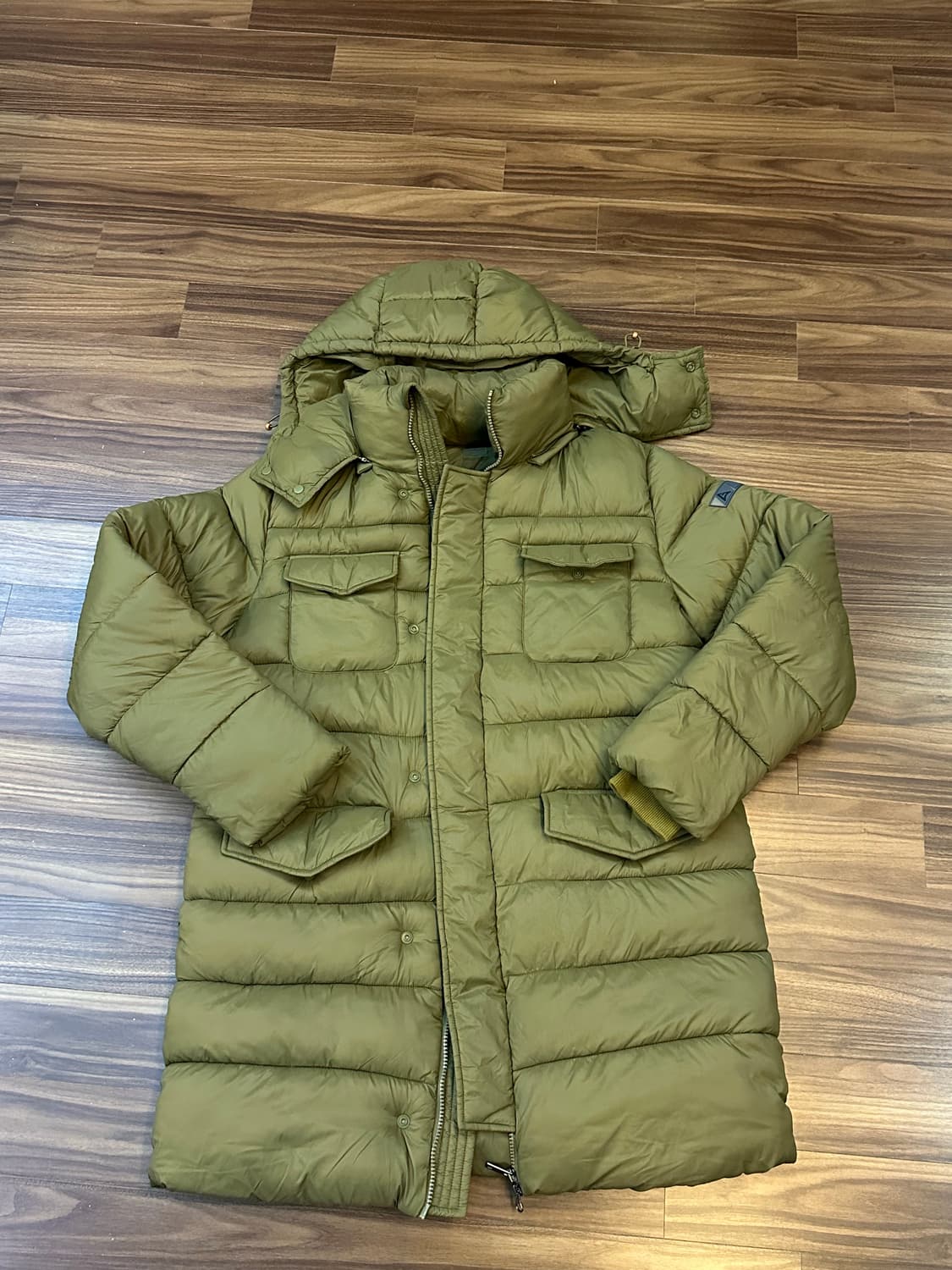 Aias Golf 남성 롱패딩 XL(105) 올리브 상품이미지4