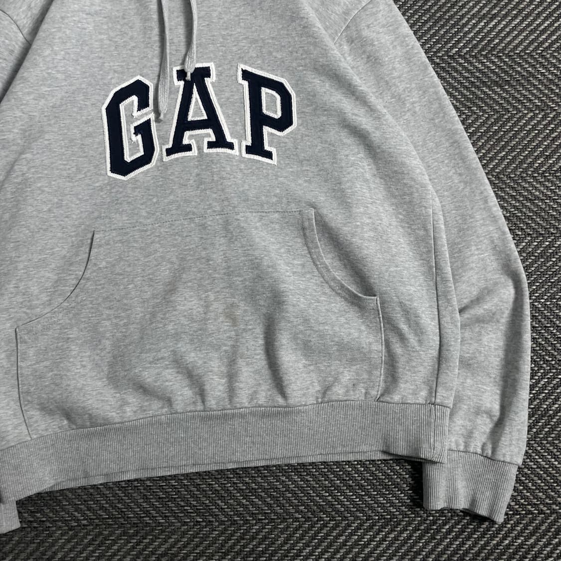 Gap 빅로고 그레이 박시핏 후드 티셔츠o 3941 상품이미지2