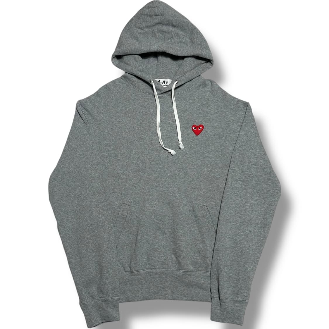 PLAY COMME DES GARCONS 레드와펜 그레이 후드티 상품이미지1