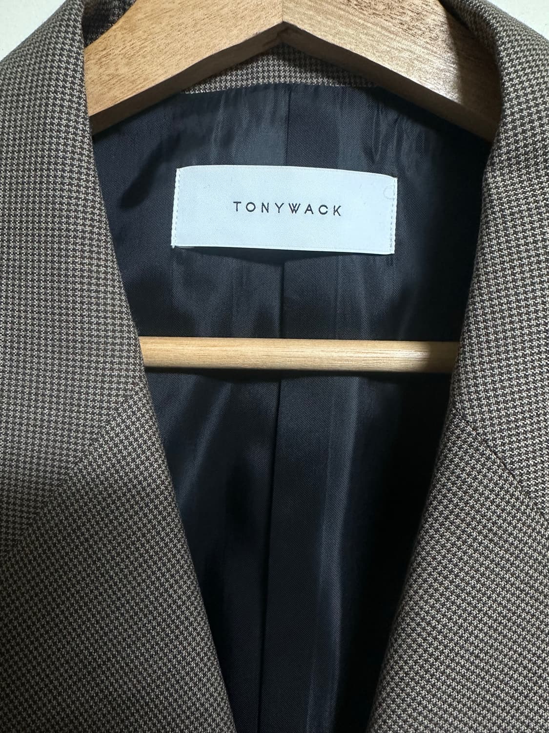 토니웩 체크 3버튼 싱글 블레이저 상품이미지3