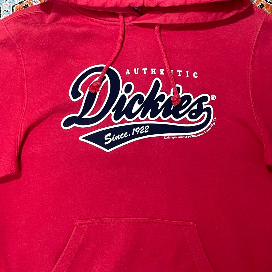 디키즈 DICKIES 레드 후드티셔츠 남성S 상품이미지3