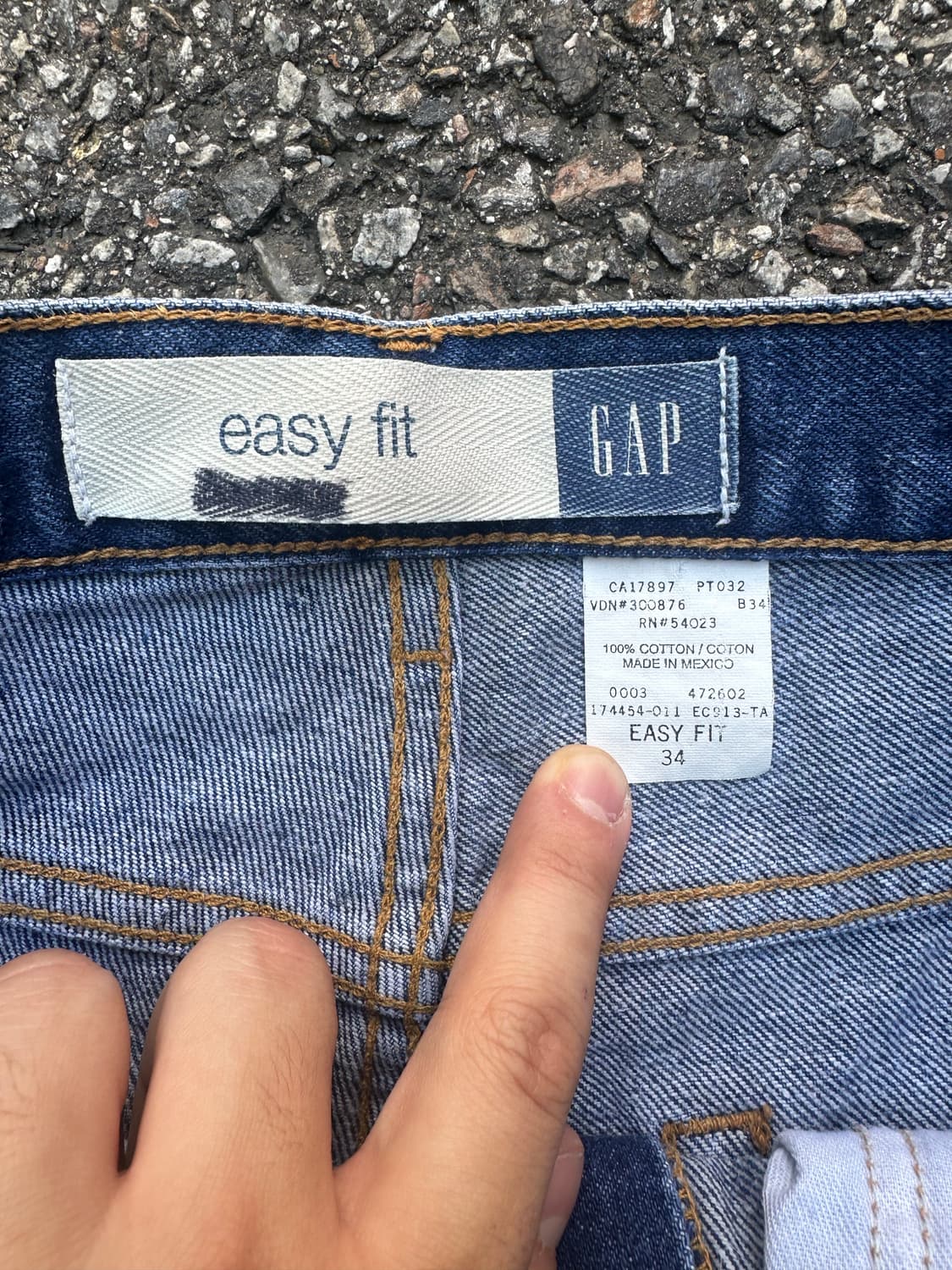 00s 빈티지 갭 데님 반바지 상품이미지3
