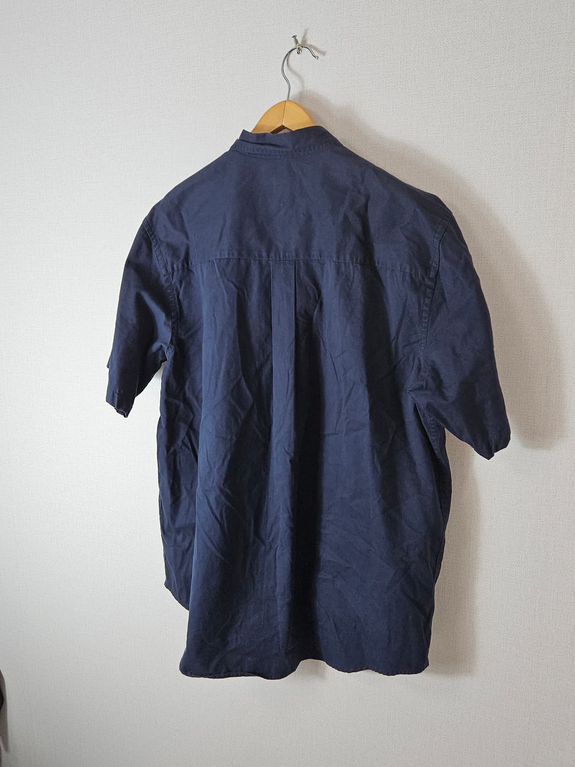 칼하트 오리지널 워크웨어 코튼 반팔셔츠 네이비 솔리드 미국판 XL 상품이미지6