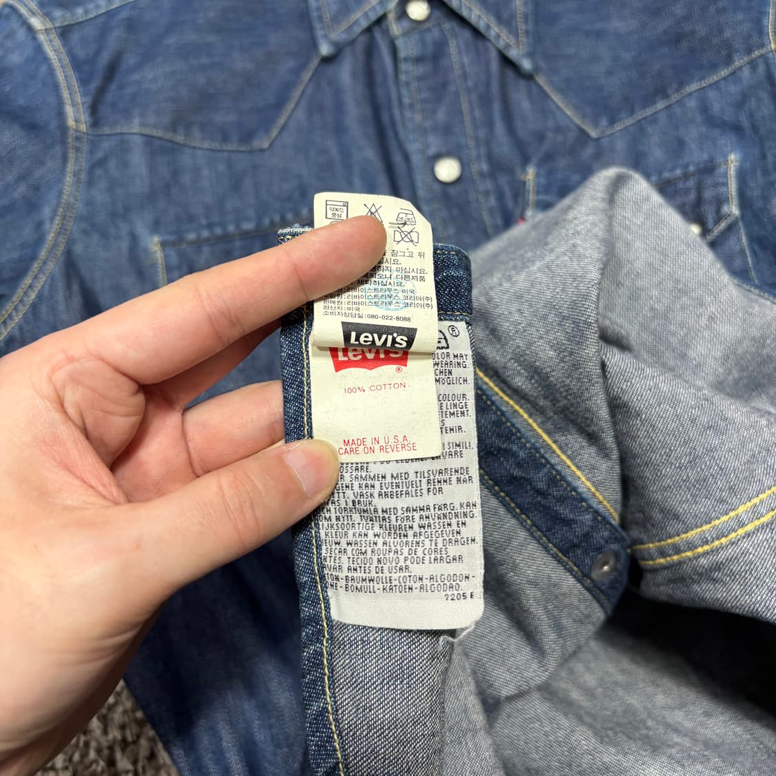 34 리바이스527 로우부츠컷 플레어진 상품이미지3