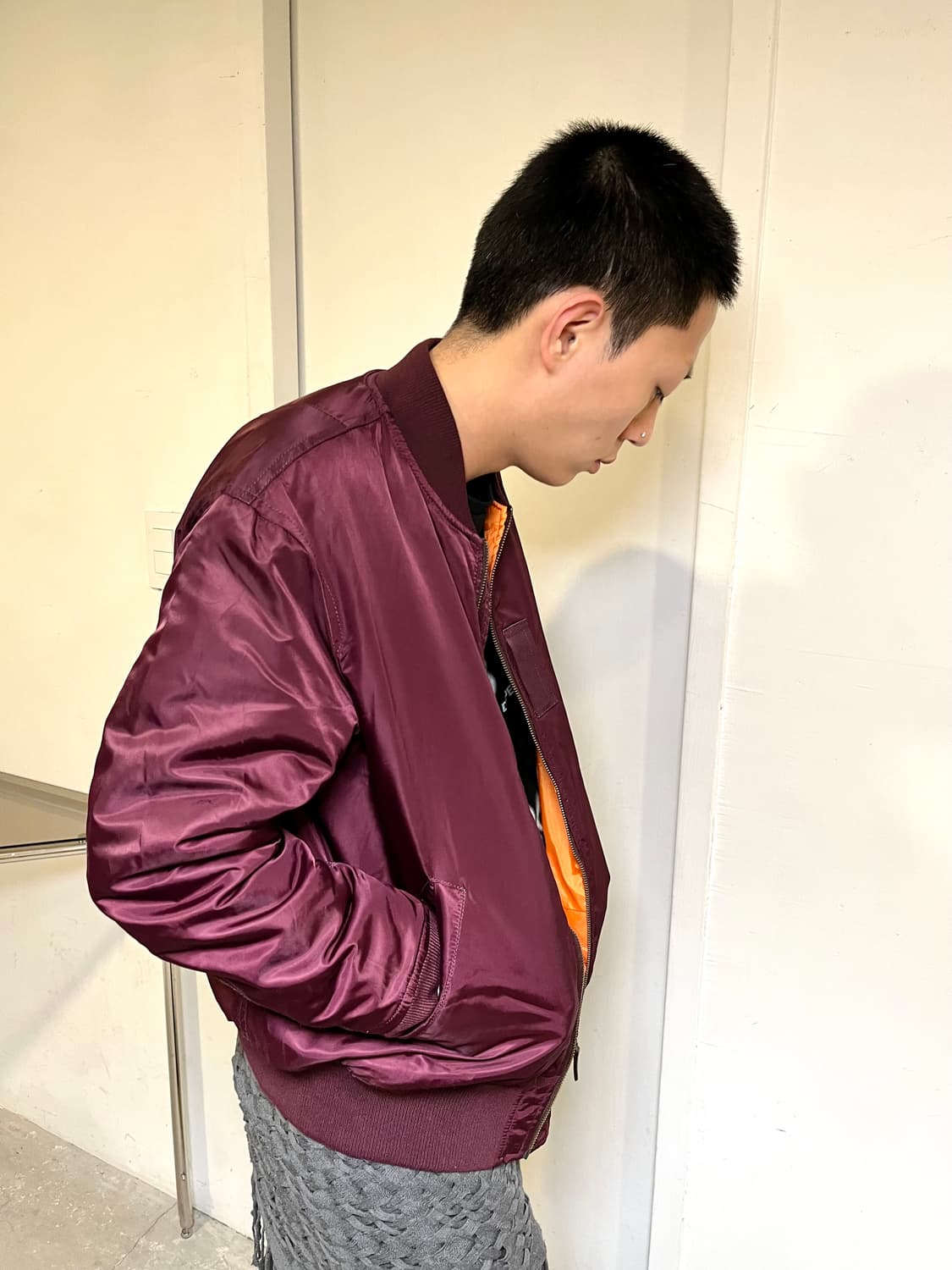 Nylon Ma-1 Type Bomber Jacket 상품이미지5