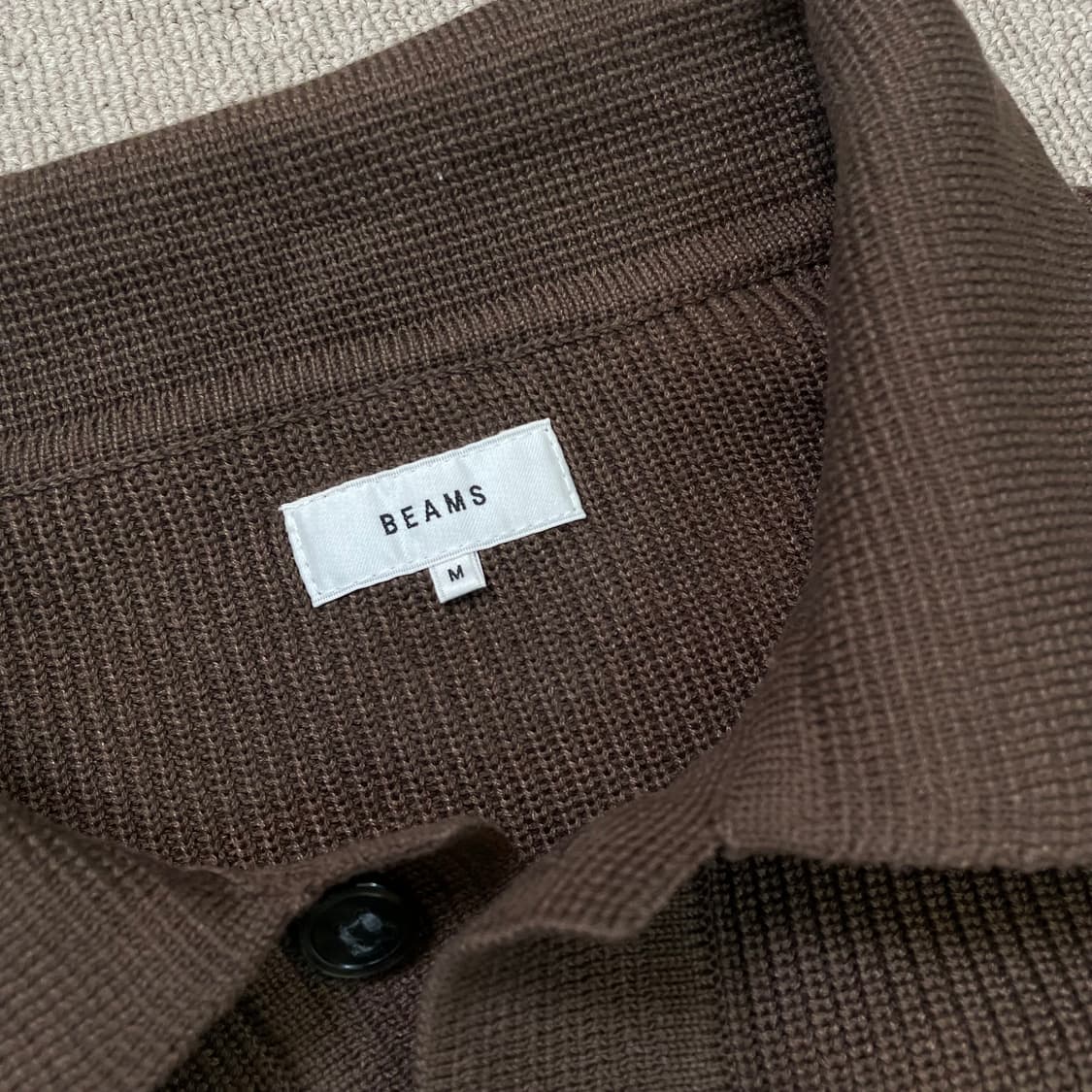 beams 빔즈 코튼니트 카라 m  상품이미지2