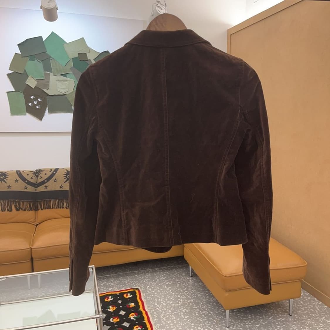 도나카란뉴욕 DKNY 크롭 벨벳 블레이저 자켓 85 C06972 상품이미지4