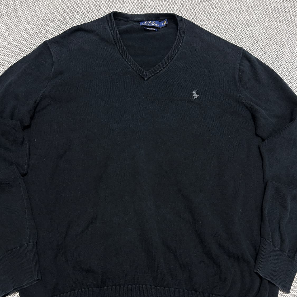 폴로 피마코튼 브이넥 니트(M) 상품이미지4