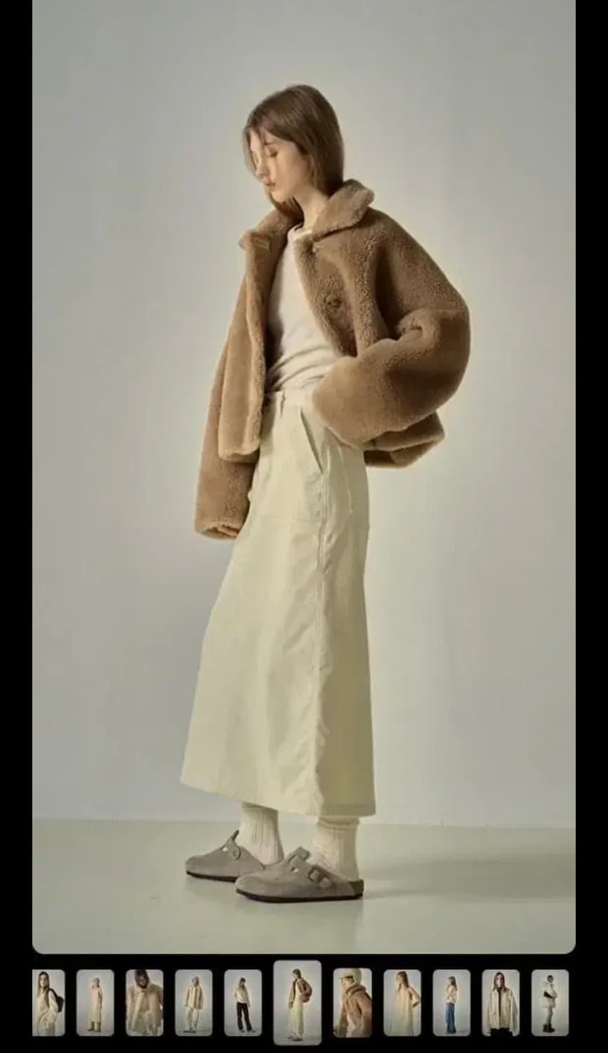 파사드패턴 램스울 숏재킷 카멜 상품이미지2