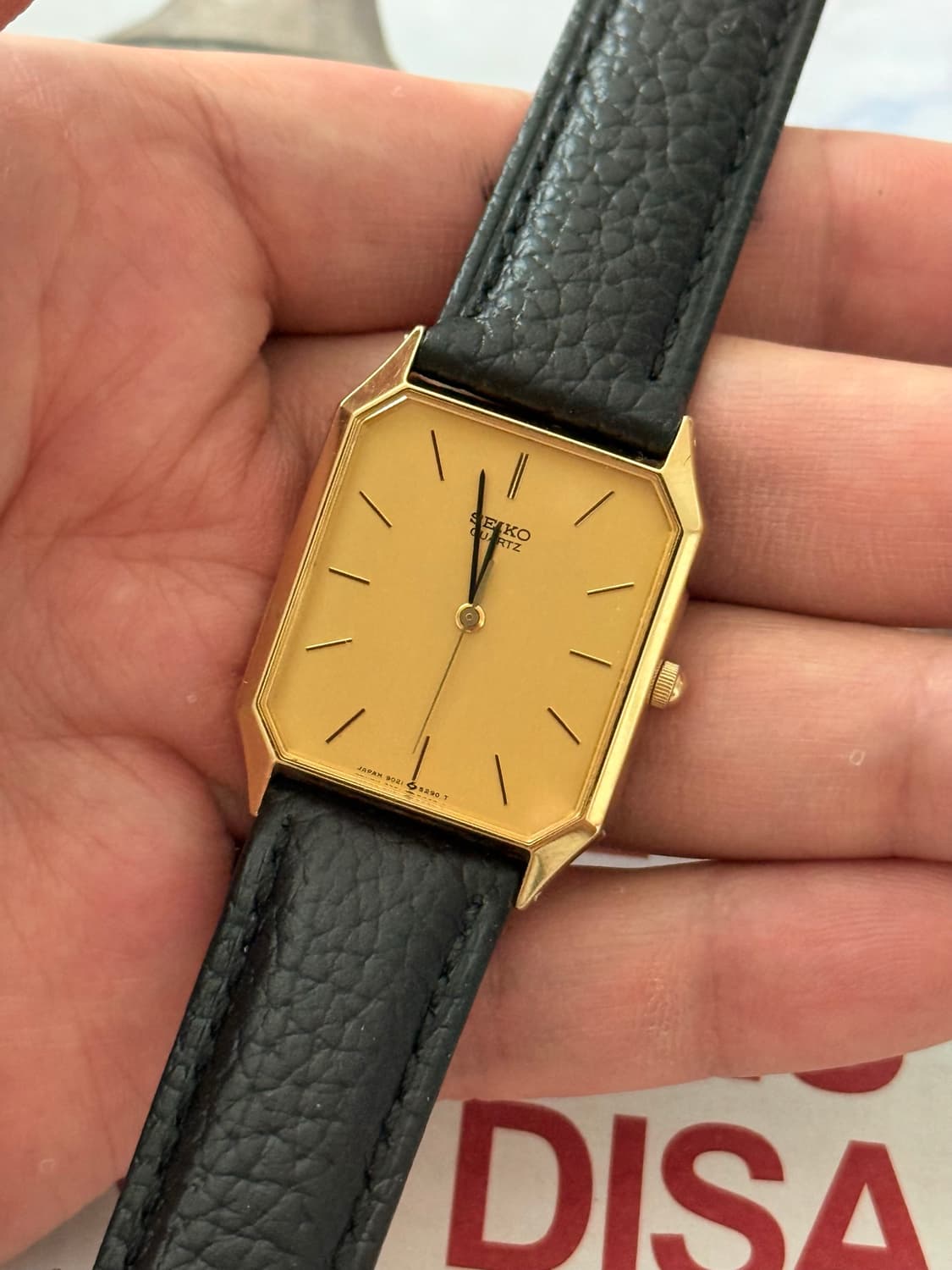 Seiko 세이코 쿼츠 스퀘어 골드 옥타곤 1984 상품이미지3