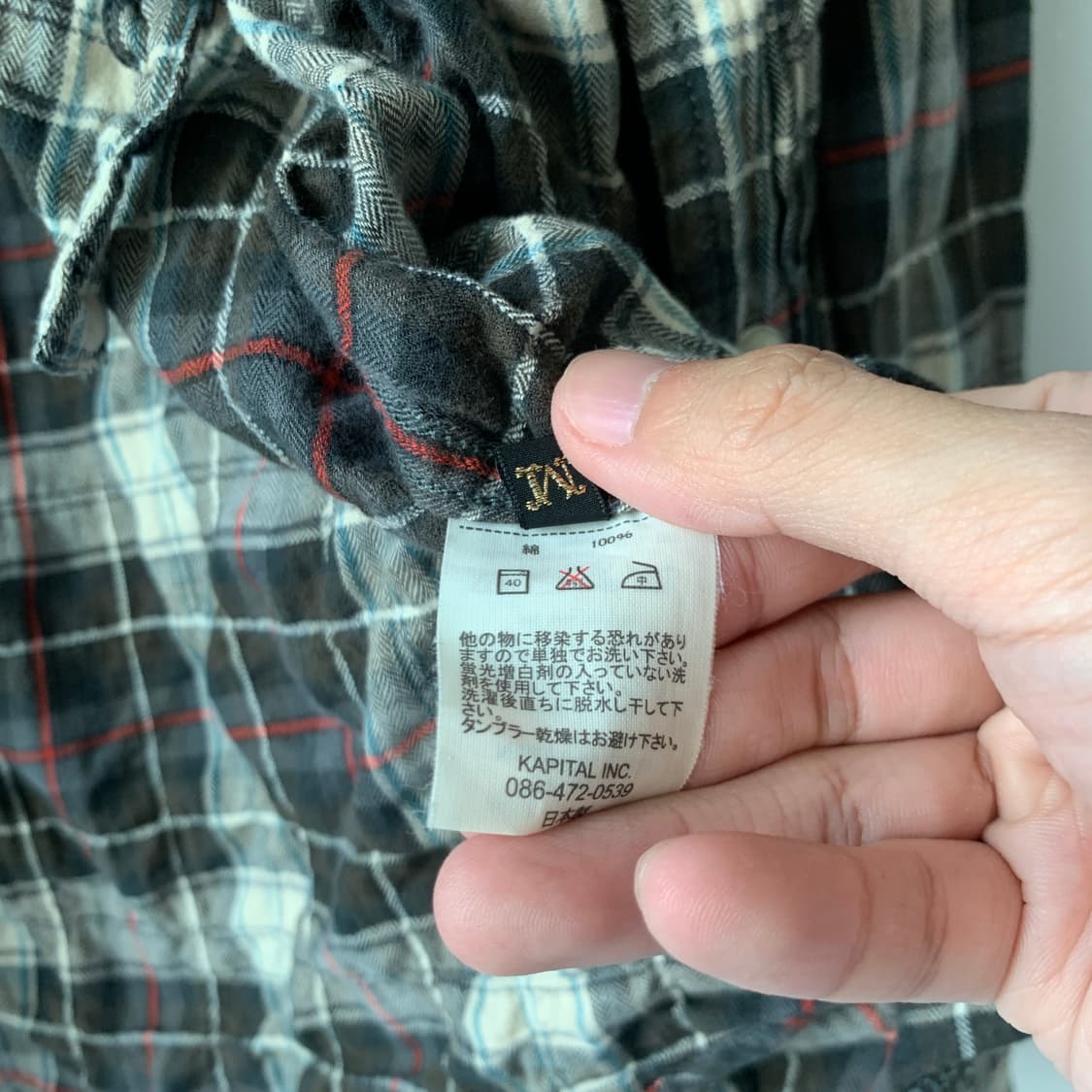 헤링본 스키야키 웨스턴 체크셔츠 상품이미지9