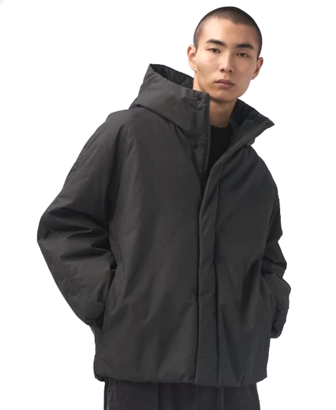 유니클로 U 르메르 퍼프테크 볼륨 파카 다크 그레이 상품이미지1