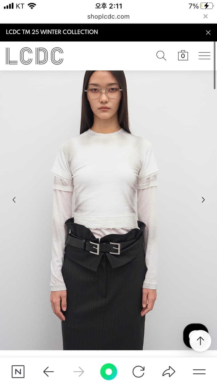 LCDC 더블 버클 레더 벨트 상품이미지1