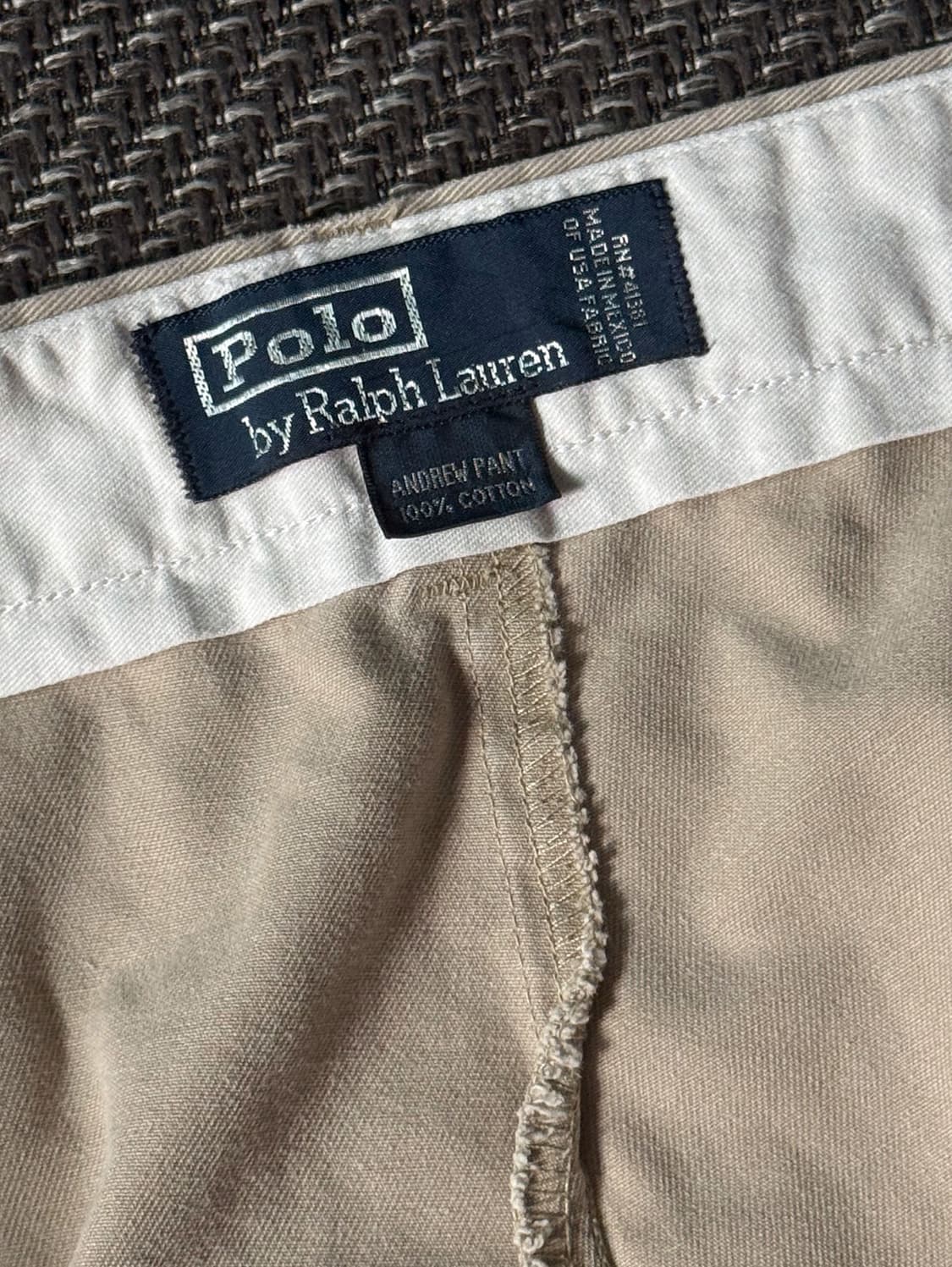(38) 90s 폴로 랄프로렌 앤드류 더블 플리츠 치노 팬츠 상품이미지4