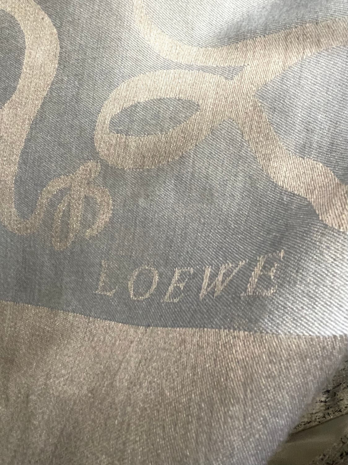 로에베 실크 캐시미어  숄, 스카프 75cmX205 상품이미지8