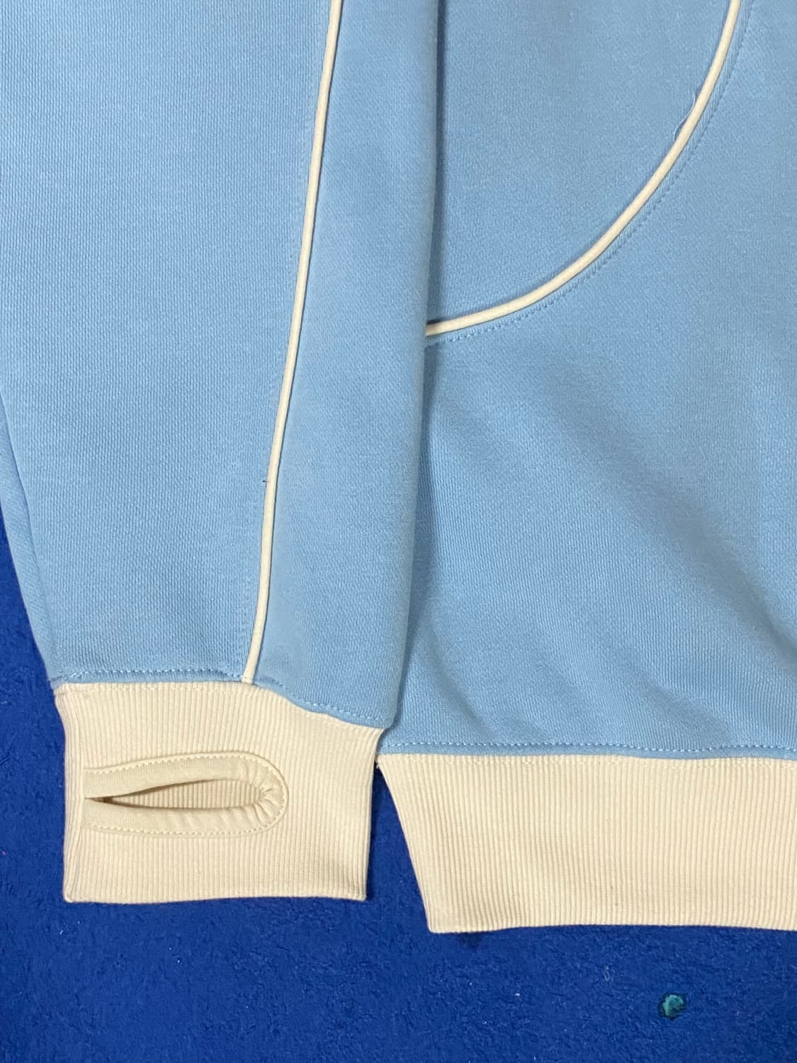 SUNLOVE 썬러브 크레센트 브러쉬드 하늘색 후드티 XL 상품이미지6