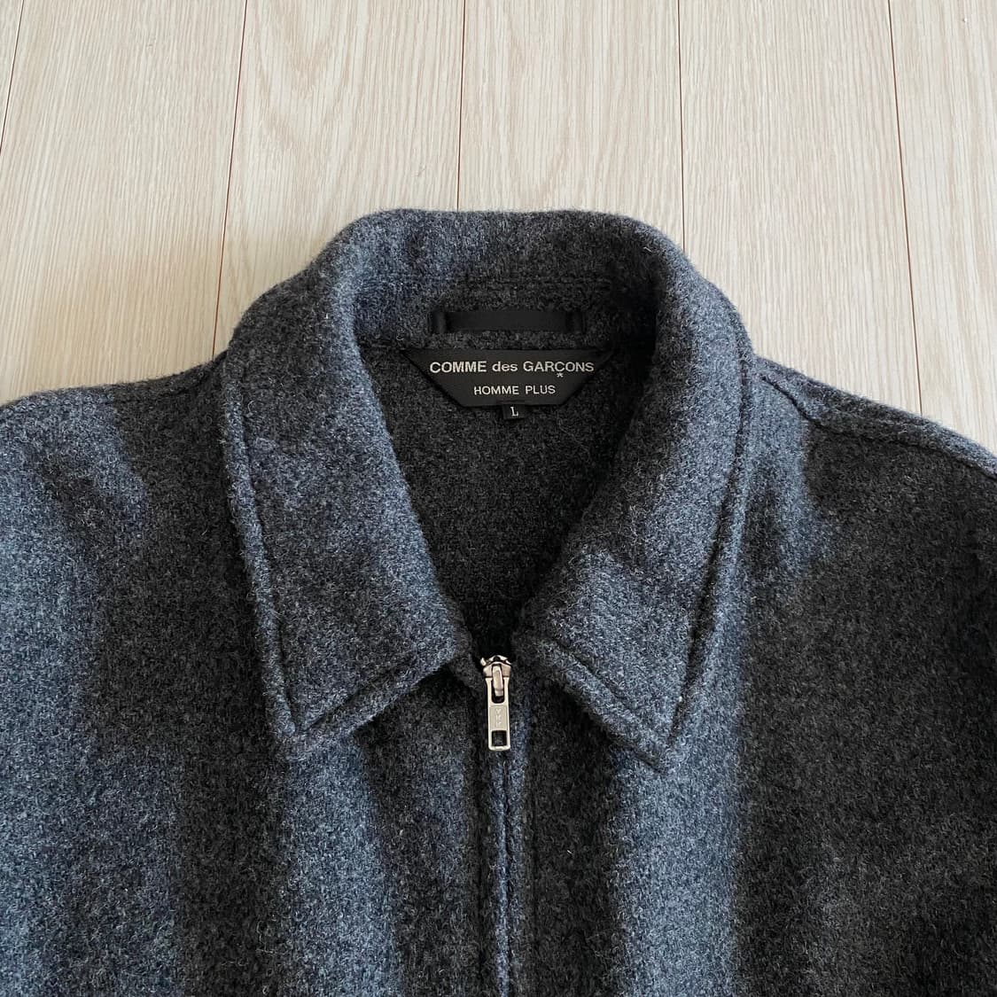 [L] 꼼데가르송 옴므 플러스 2013AW 도킹 집 울 코트  상품이미지5