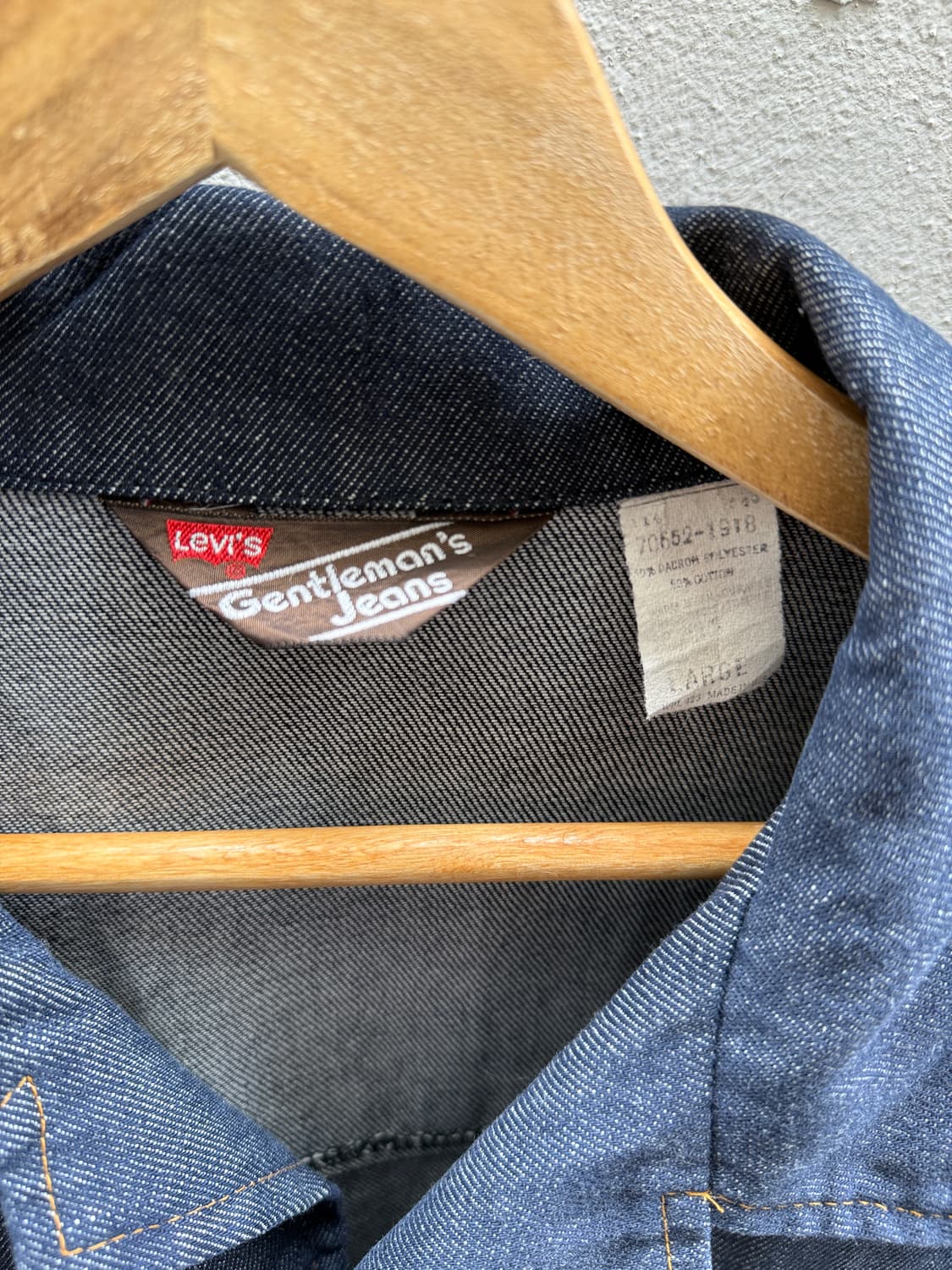 70s Levis gentleman 데님셔츠 상품이미지7
