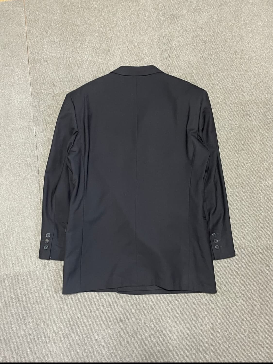 9~00s 이세이미야케 블랙 더블브레스트 울 재킷 상품이미지4