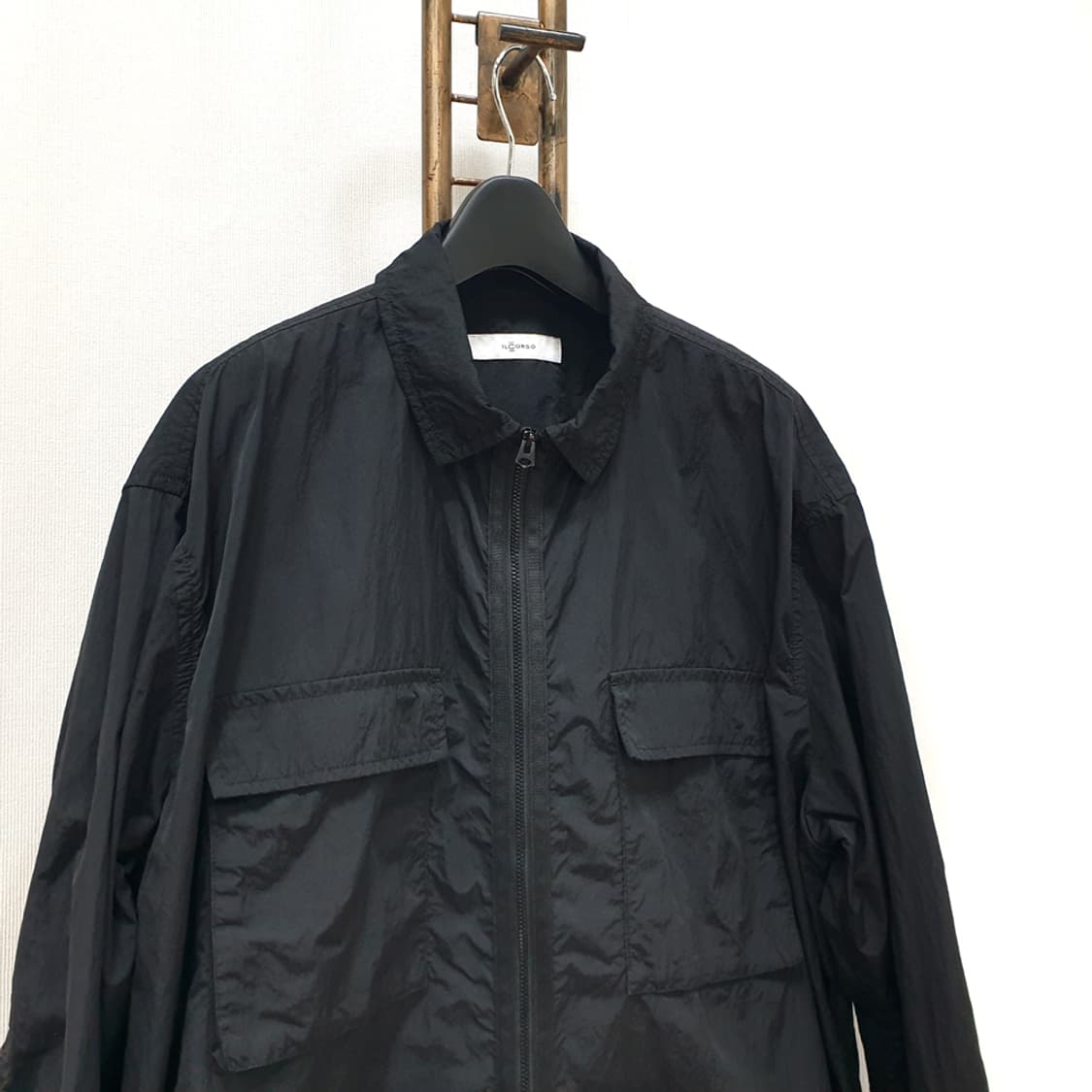 일꼬르소 오버핏 화섬 짚업 셔켓 105 상품이미지2